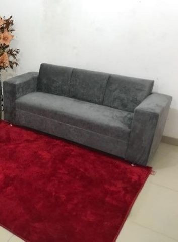 Sofá 3 Lugares Suede Novo Promoção