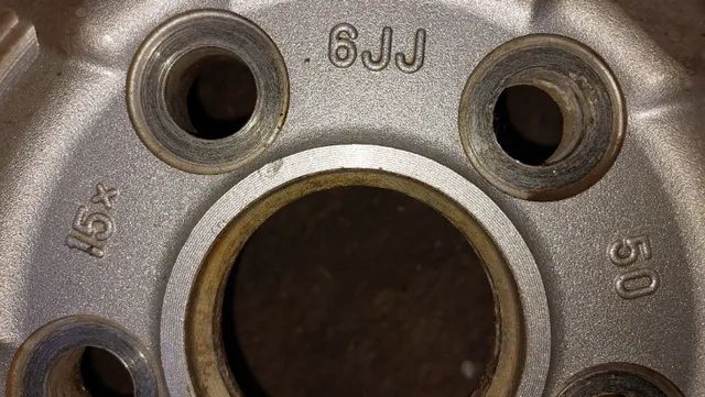 Rodas de liga leve, jogo, aro 15, originais da Toyota Prévia - Foto 4