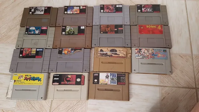 Lote De Jogos Recondicionado P/ Super Nintendo!!!!