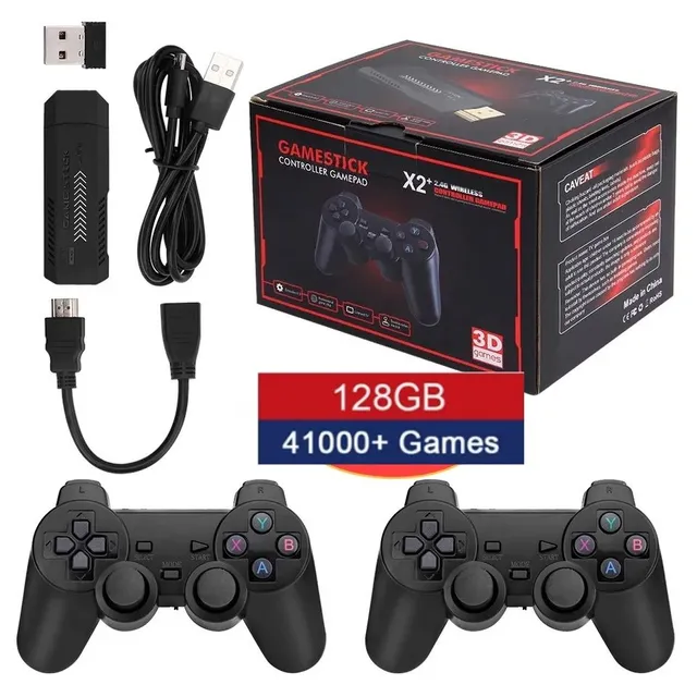 Game Stick 4K GD10 128GB New Retro Video Game Console 2.4G Wireless –  Realtech