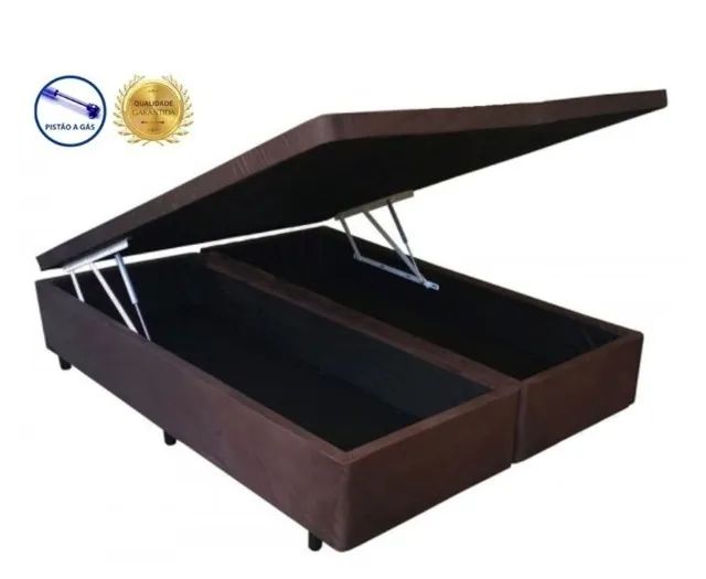 Cama Box Baú Queen Bipartido AColchoes 41x158x198 - Foto 5