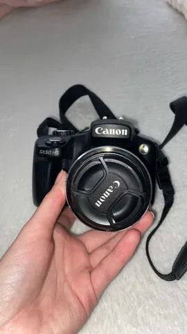 Máquina fotográfica  Canon SX 50 HS semi profissional  com duas baterias. - Foto 2