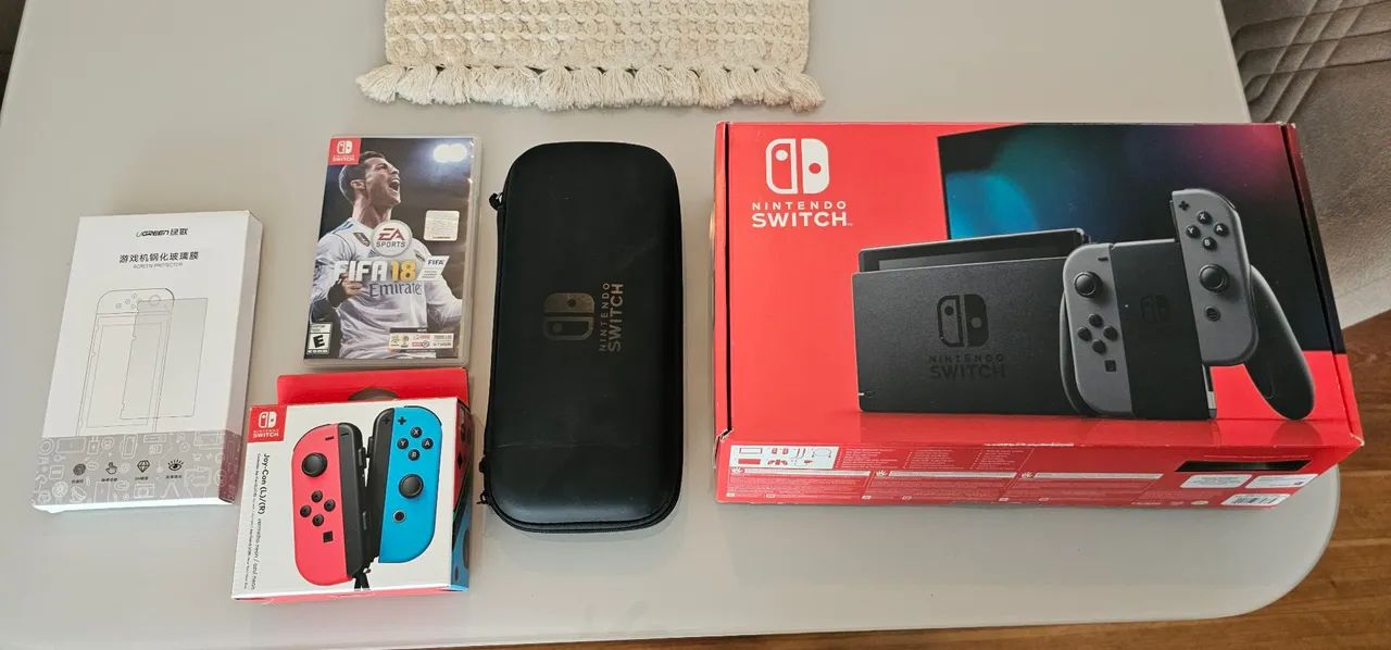 Nintendo Switch 2 + Controles Extra + Fifa 18 + Acessórios - Foto 5