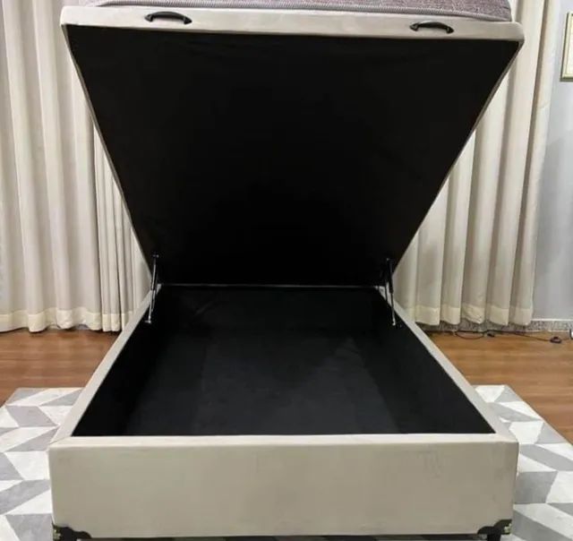 base box bau casal, queen, solteiro,king - Foto 4