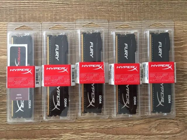 Memórias Lacradas - 4Gb Kingston Hyperx Fury Ddr4 2400Mhz Cl15 