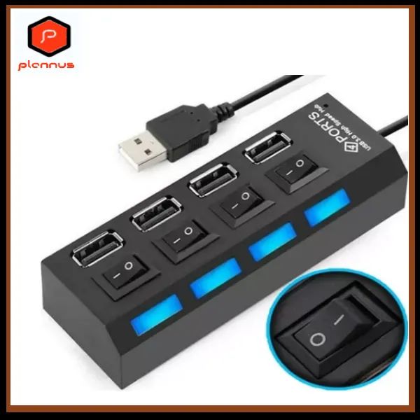 Hub 2.0 com 4 Portas Tv Pendrive Mouse Teclado Adaptador z462