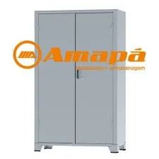 ARMARIO ALT 1,90X80X40CM BASE MAIS 4 PRATELEIRAS C/ CHAVE ACO. ZAP *64