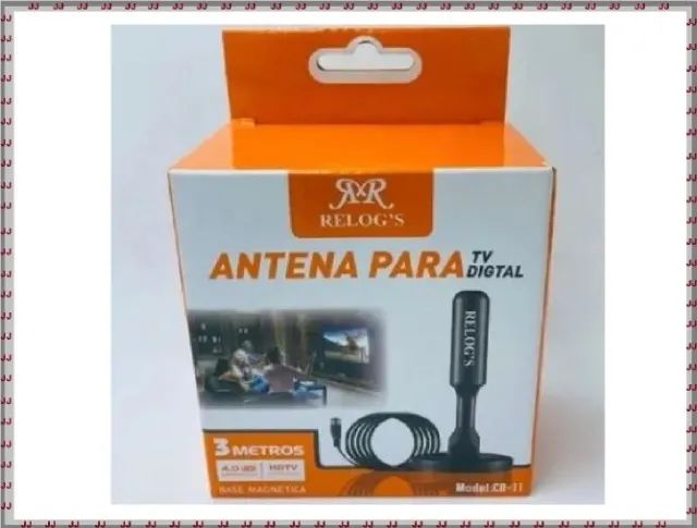 Antena digital RR com imã - 4 Db - 3 metros de cabo - Foto 3