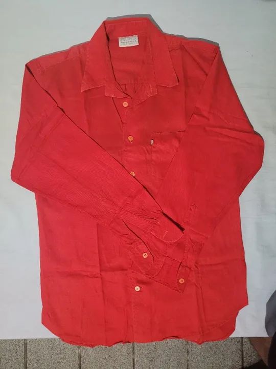 Camisa Social "em algodão", modelo "de botão / manga comprida"   "G"  - Foto 2
