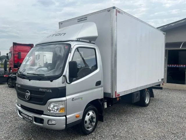 Caminhão Foton Aumark 3.5 14dt Baú Furgão Ano 2021/22 Prata - Foto 3