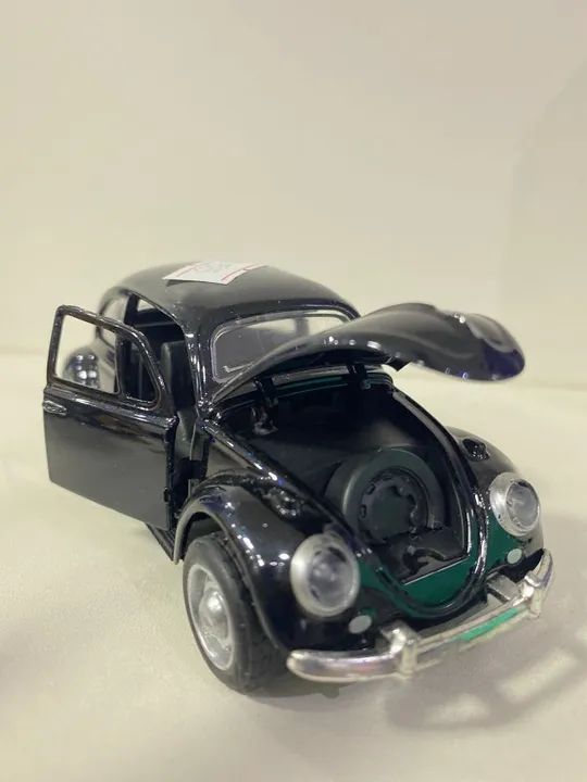 Carrinho De Ferro Metal Fusca Clássico Miniatura Colecionavel - Loja Coimbra Entregamos  - Foto 2