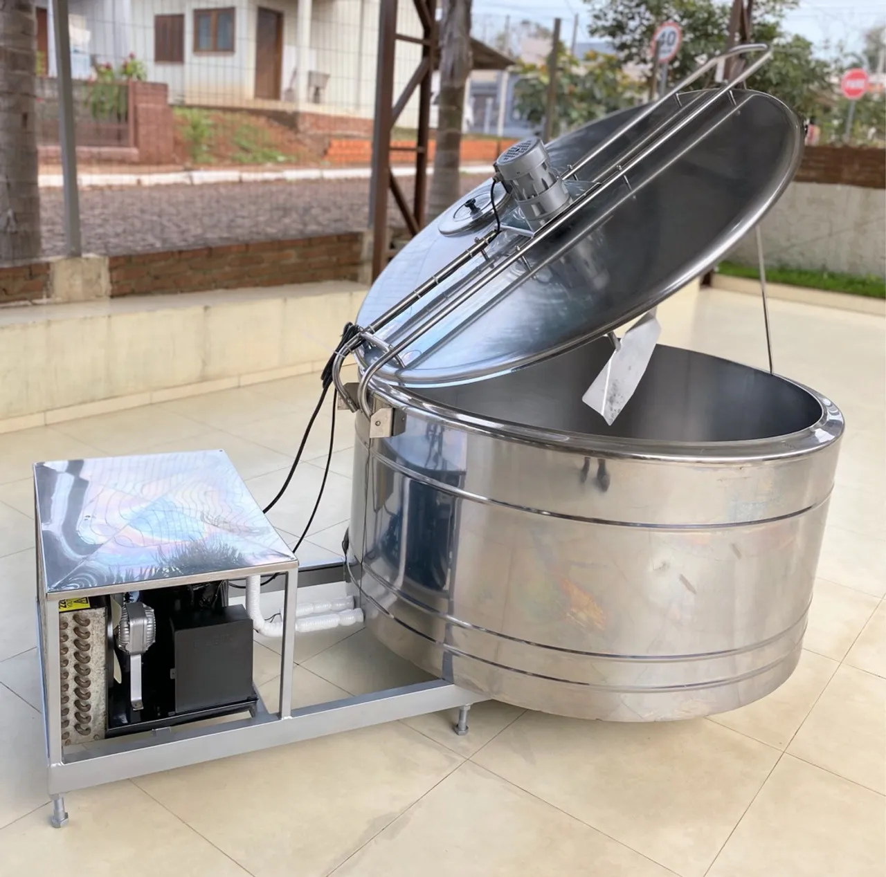 Tanque de Leite 500 L Resfriador 220v Monofásico