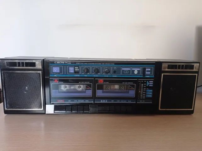 Som Stereo Duplo Deck Crown Japonês - Foto 3