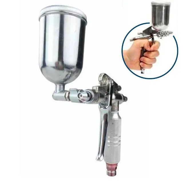 1 - Pistola De Pintura Gravidade Aerógrafo Bico 0,5 Mm 5731855 - Foto 3