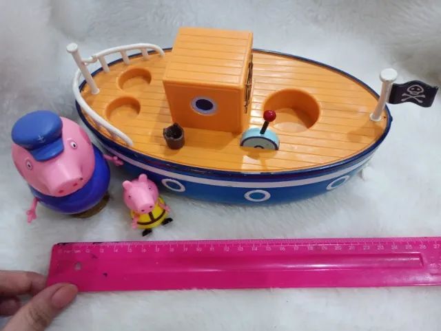 Barco do vovô pig, peppa pig, sunny original - Foto 3