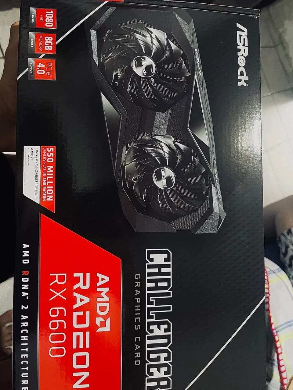 Placa de Vídeo ASRock Radeon RX 6600 Challenger