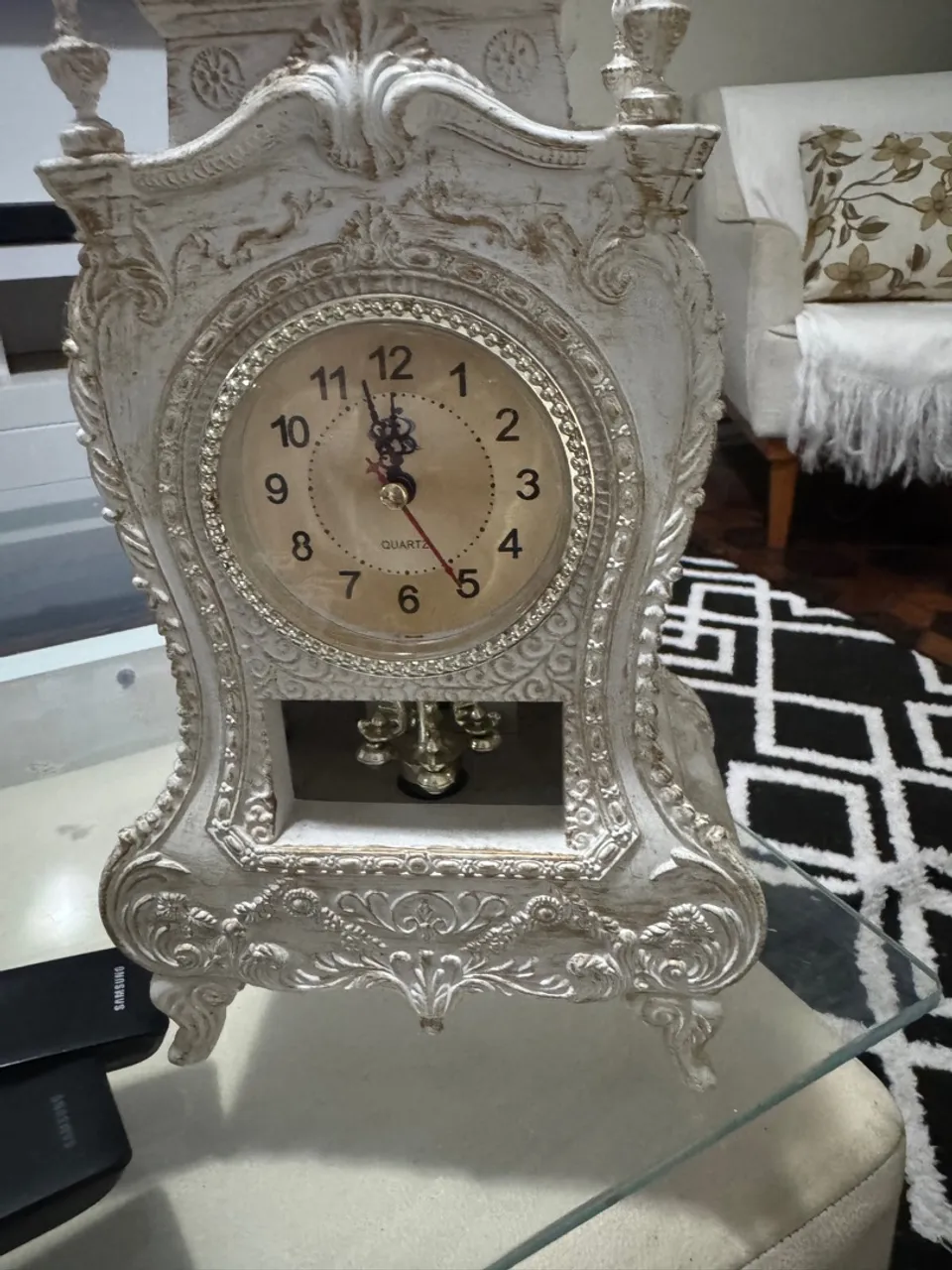 Relógio de Mesa Decorativo Estilo Vintage