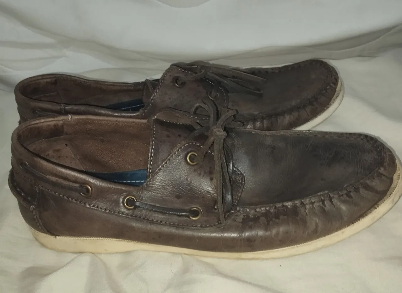 Sapatos de Couro legítimo Marrom número 40