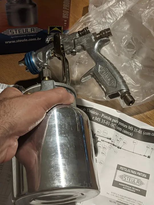 Pistola para pintura Steula MS35-01 Média produção - Foto 6