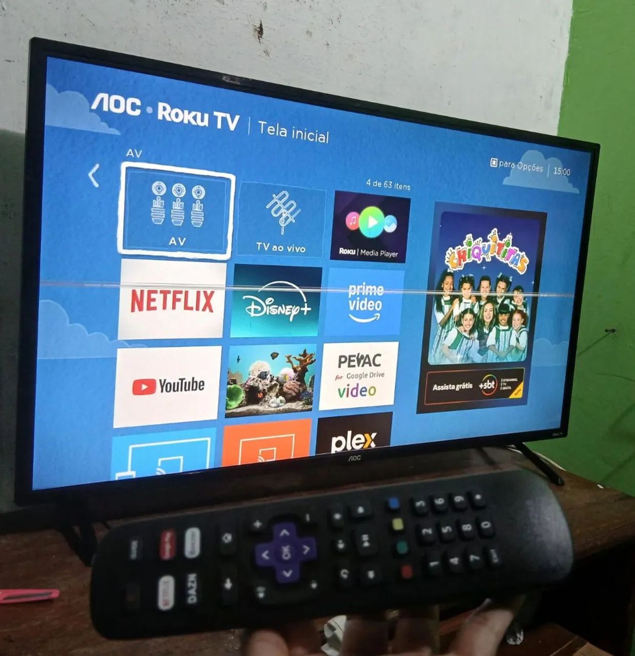 SMART TV AOC ROKU 43P 1LINHA