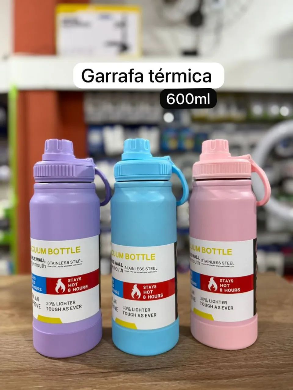 Garrafa Térmica 350ml, 600 ml, 800 ml - Foto 3