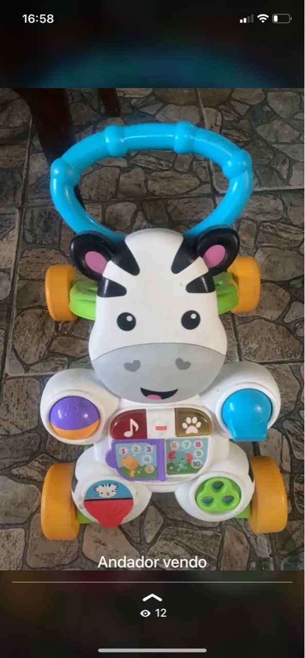 Andador Infantil Zebra Fisher-Price