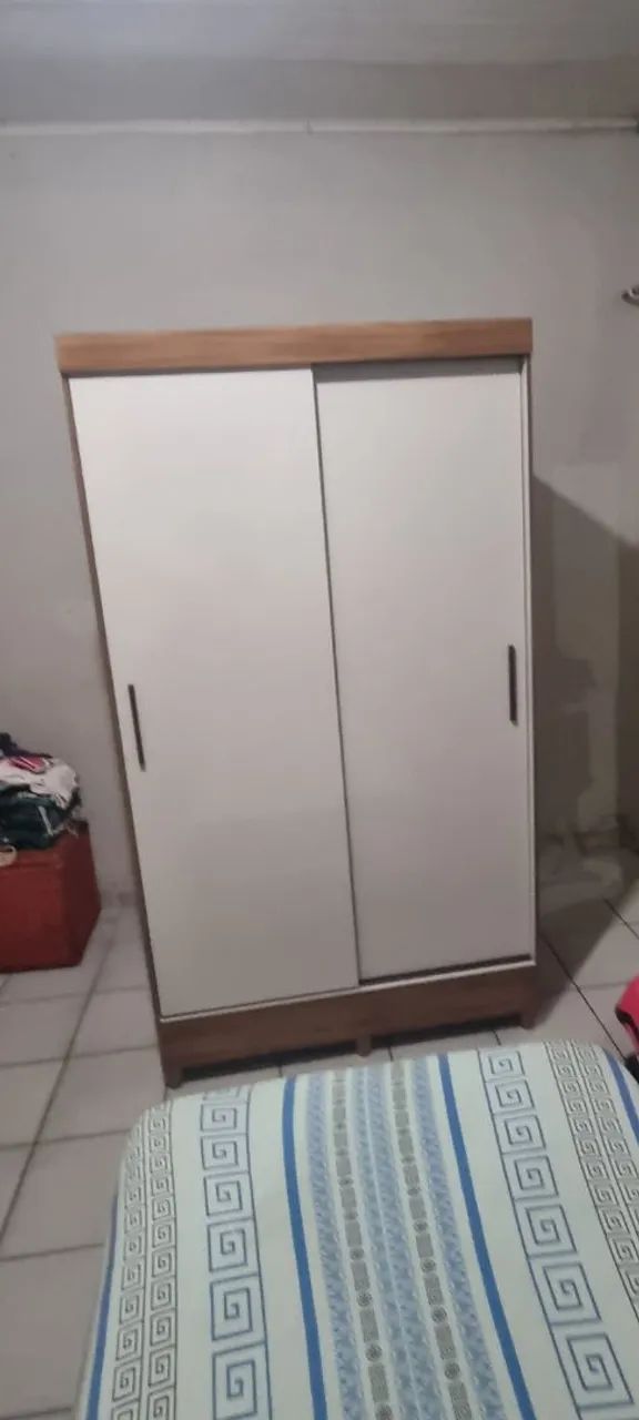 Guarda Roupa De Solteiro Com Porta De Correr Na Promoção. Entrega É Montagem Grátis  - Foto 3