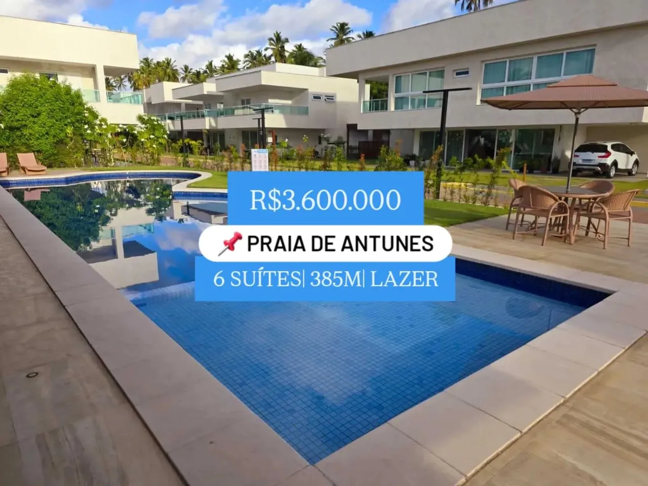 Casa alto padrão na praia de Antunes