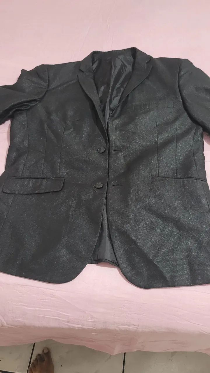 Terno  Social Masculina Preto - Foto 2