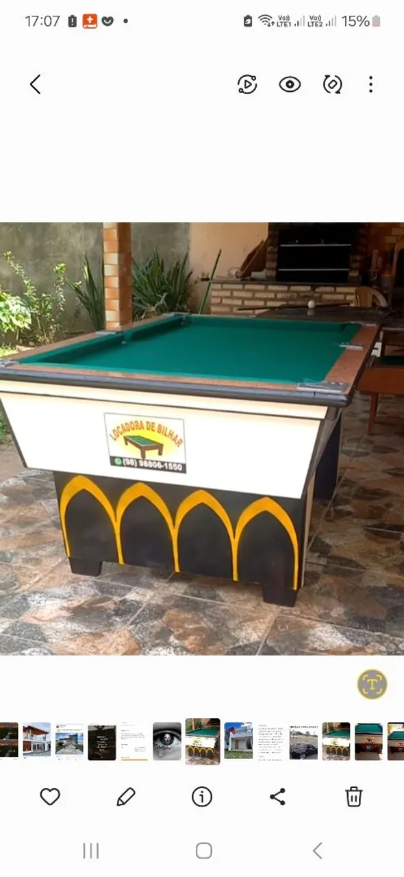 Mesa de Sinuca para bares é aluguél para residencia?