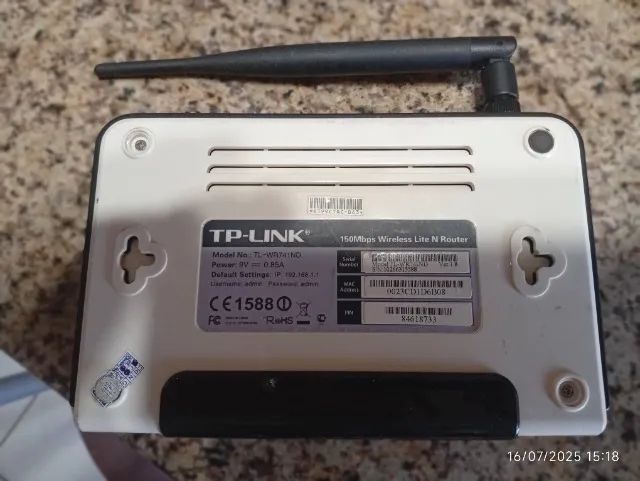 Roteador TP-Link TL-WR741ND 150Mbps Wi-Fi - Antena 5dBi - Ótimo estado! - Foto 2