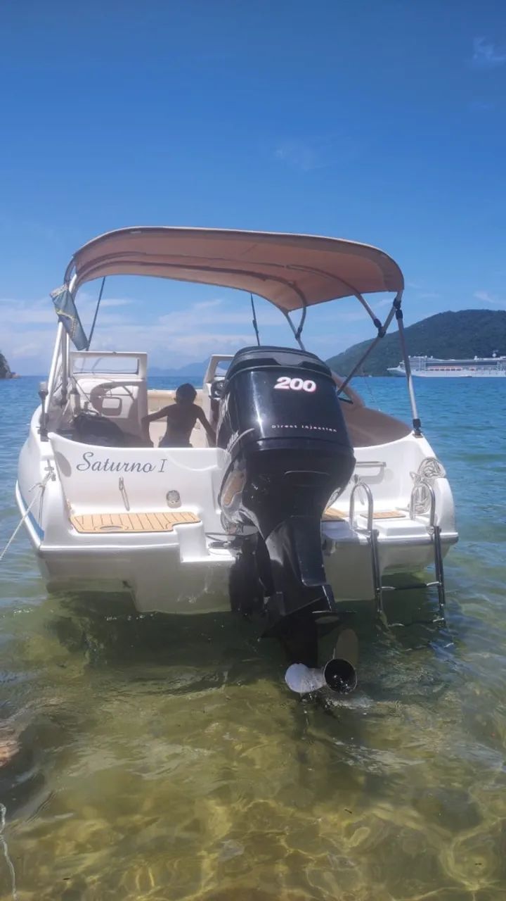 LANCHA REAL 24 2005 MOTOR OPITIMAX 200 HP 2013 - Foto 6