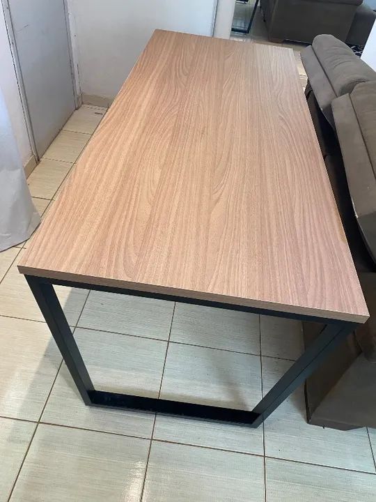 Mesa estilo industrial para área gourmet  - Foto 3
