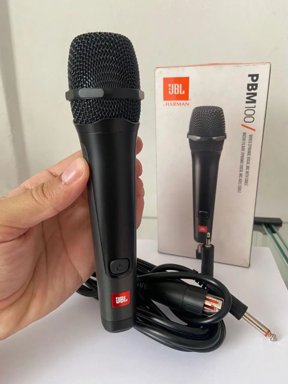 Microfone JBL Dinâmico PBM100 Wired Com Cabo - Foto 2