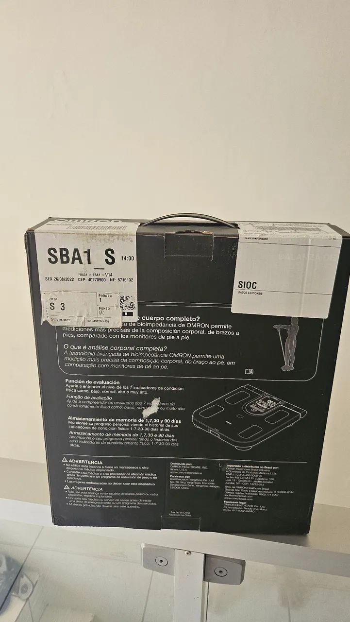 Balança de bioimpedância 