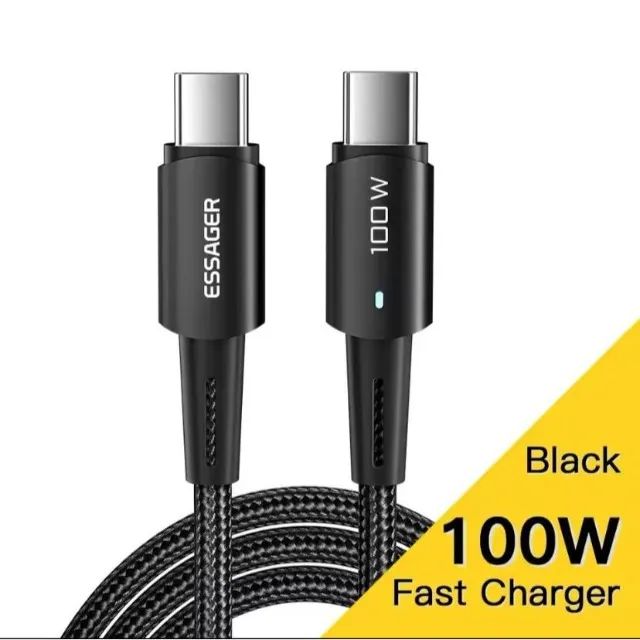 Cabo USB-C Essager 100W Fast Charger - Original e de Alta Qualidade