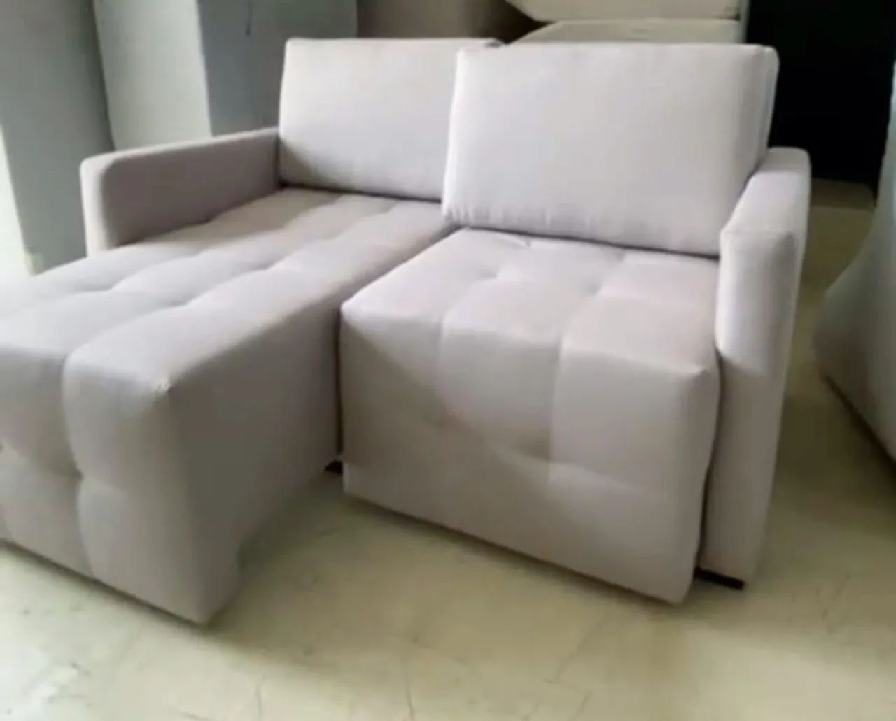 SOFÁ SEM CAIXA LINHO 1.60 MODELO BRAÇOS 10CM - Foto 3