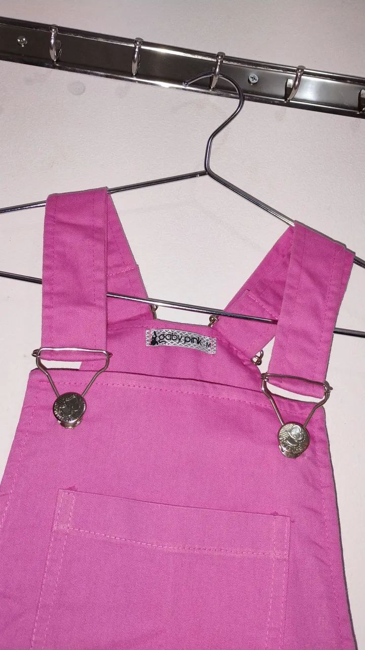Jardineira cor-de-rosa - Foto 2