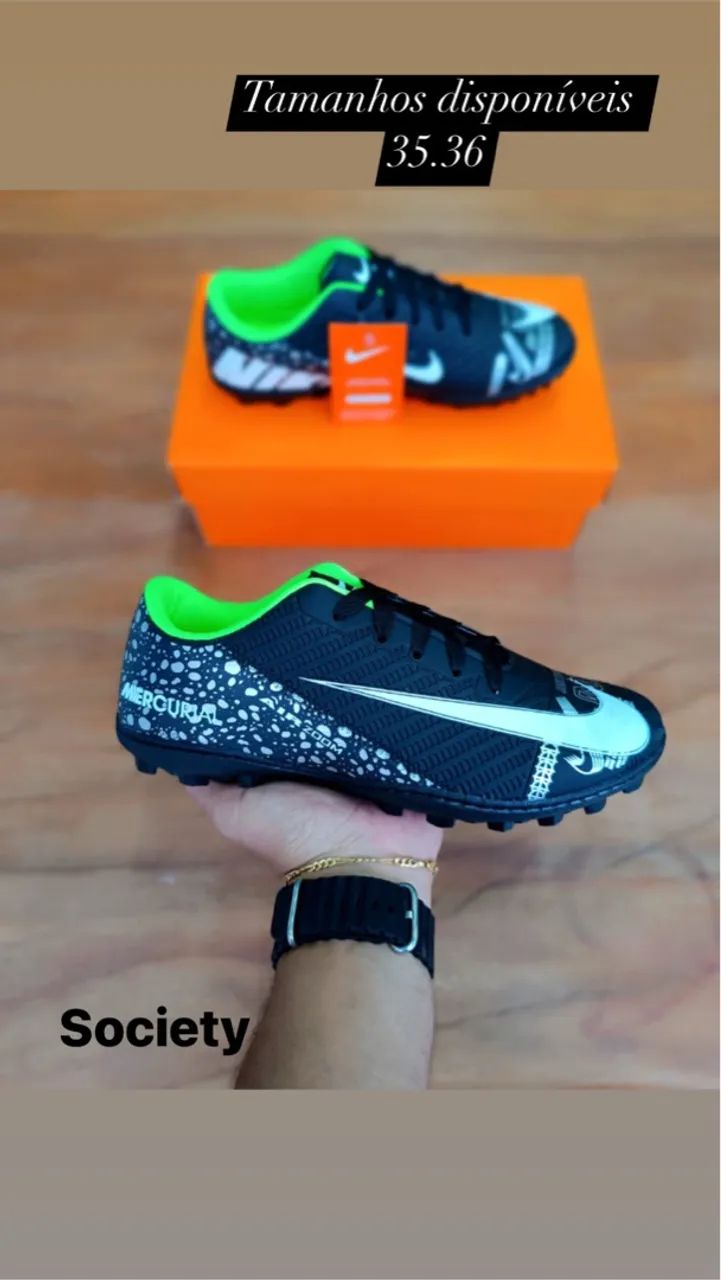 Chuteira Nike Mercurial - Tamanho 35/36