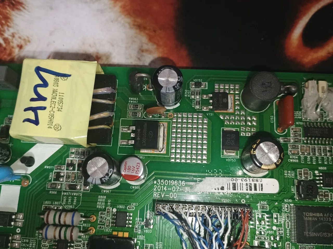 Placa principal completa tv Toshiba LE2446i(a)foto - Foto 2