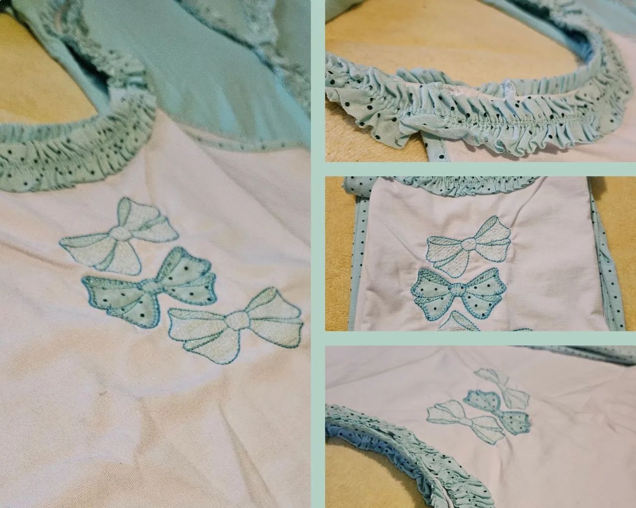 PIJAMA DE INVERNO 3 PEÇAS VERDE - Foto 4