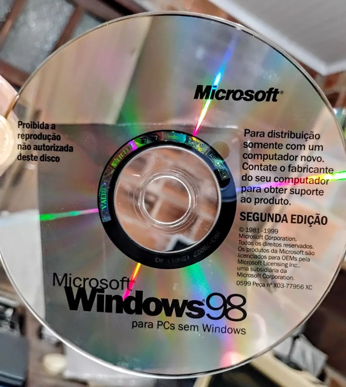 Windows 98 Cd + Manual. Relíquia.