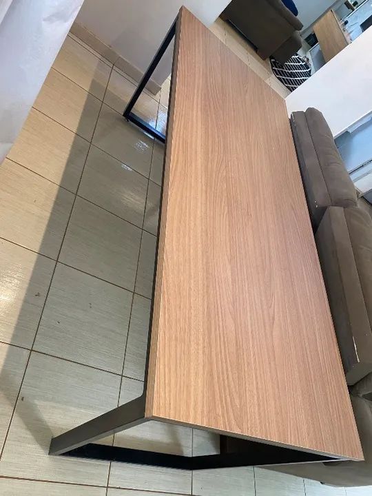 Mesa estilo industrial para área gourmet  - Foto 4
