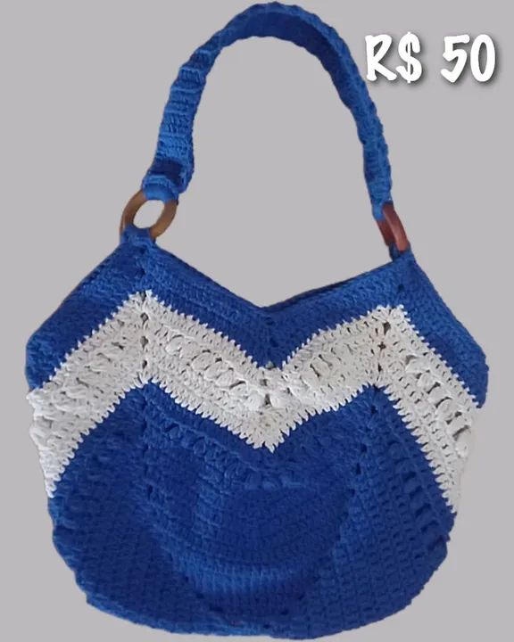 Bolsas de crochê - lindas e estilosas! - Foto 3