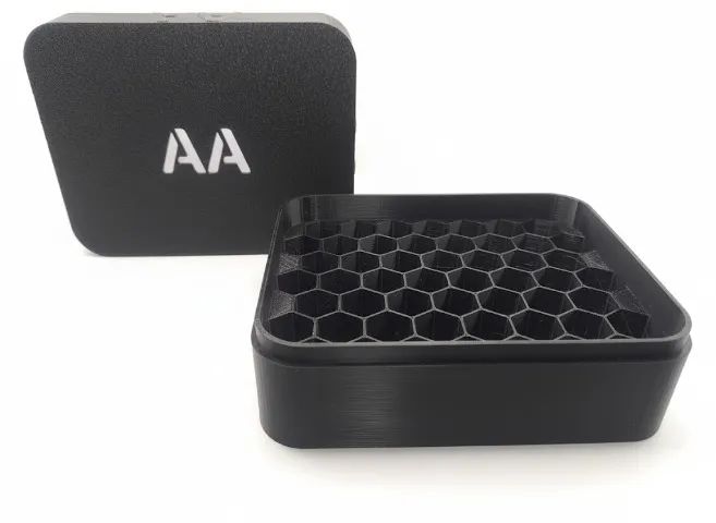 Porta Pilhas AA ou AAA - 52 Unidades - Estojo Organizador