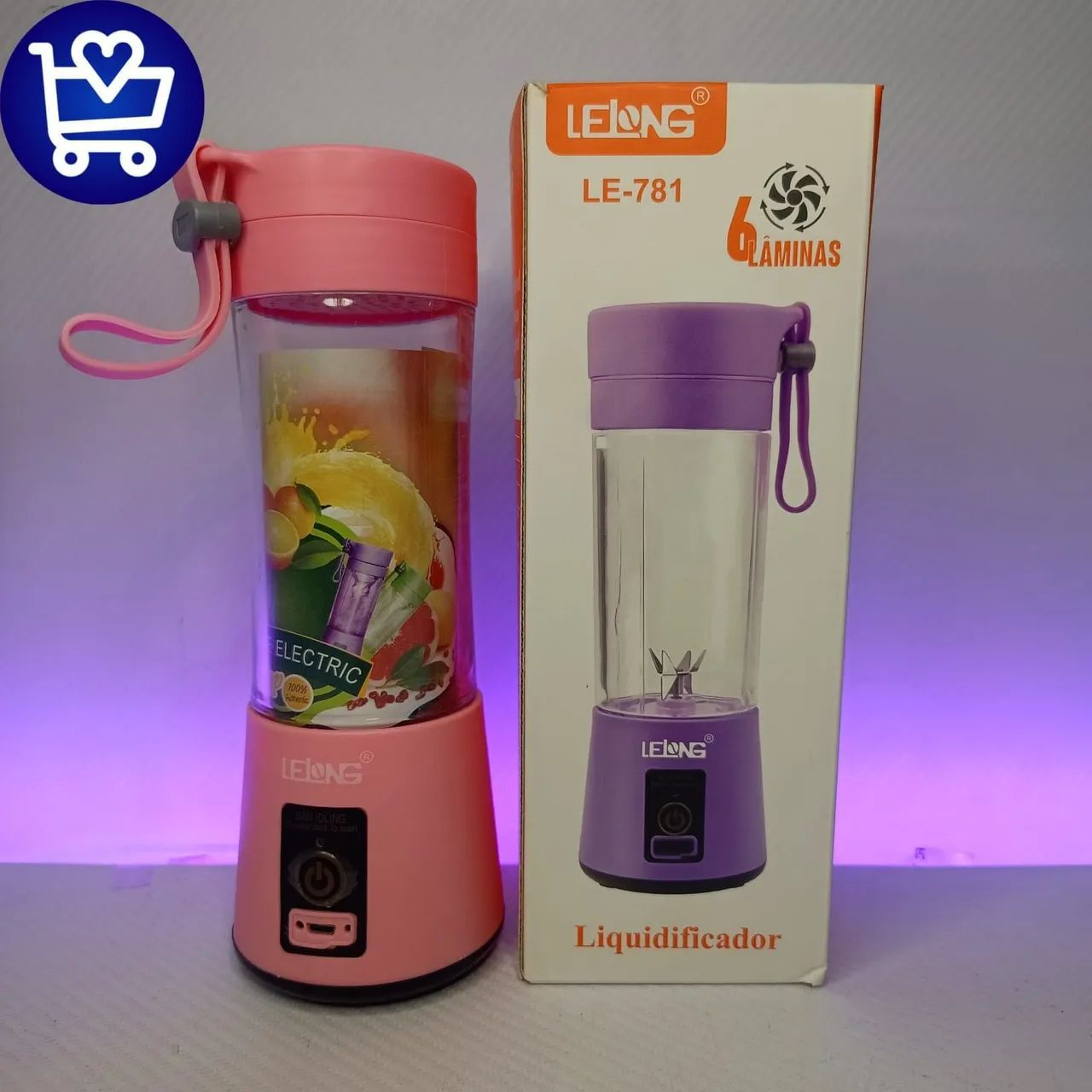 Liquidificador Portátil LE-781 - 6 Lâminas - Foto 4