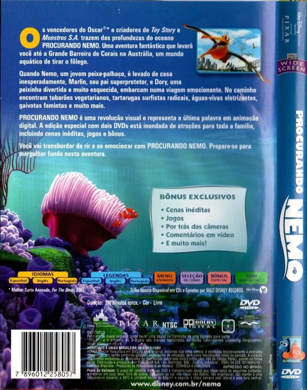 Dvd Procurando Nemo - Edição Especial Duplo - Foto 2