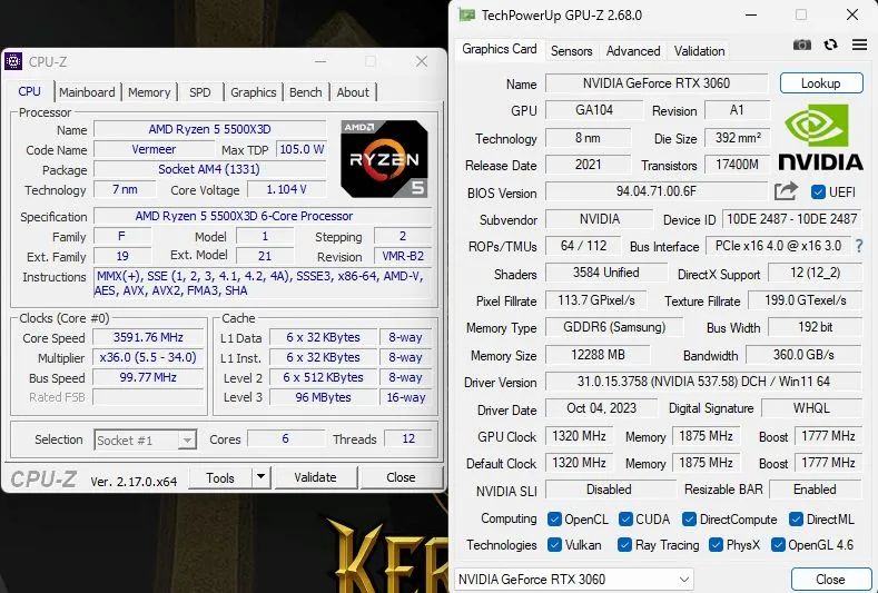 PC GAMER Ryzen 5 5500x3d RTX 3060 12gb - Foto 4