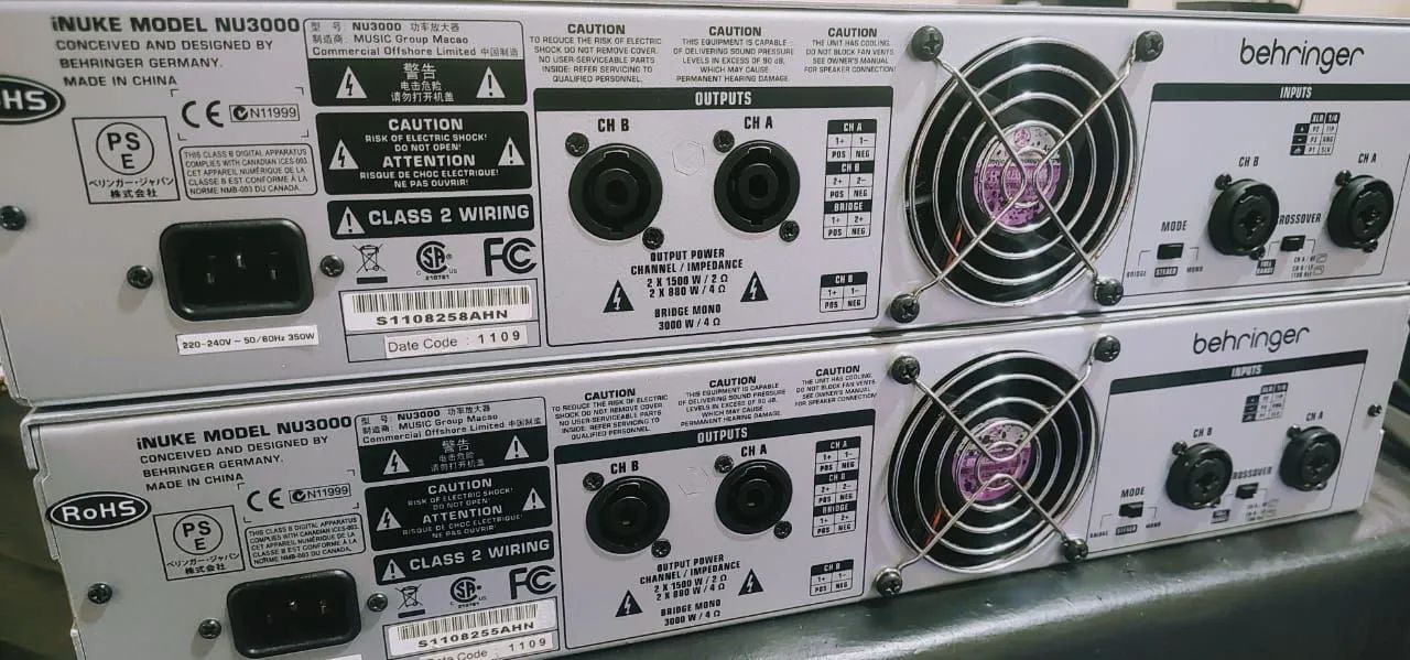 AMPLIFICADOR POTÊNCIA BEHRINGER  INUKE NU 3000 - Foto 3