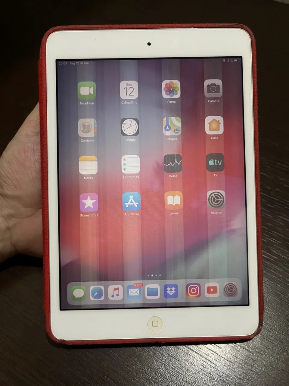 iPad Mini 2 branco - 16GB (problema na tela) - Foto 5